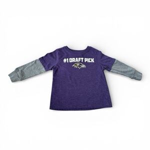 Baltimore Ravens NFL Kids 2T Long Sleeve Tee – Purple & Gray